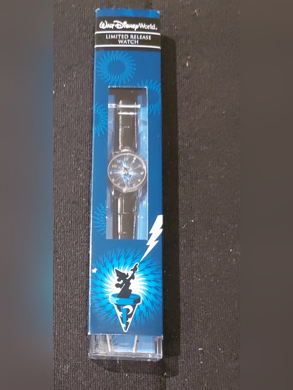 Disney Black Watch with Blue Magic Sorcerer Dial - Limited Release